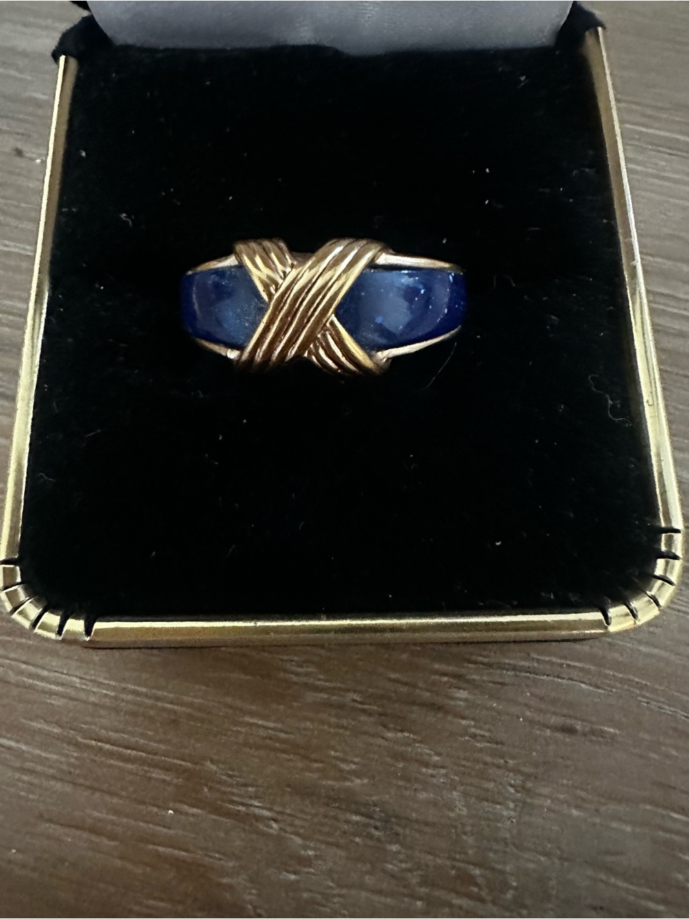 Avon Faux Lapis Ring 5.5/6